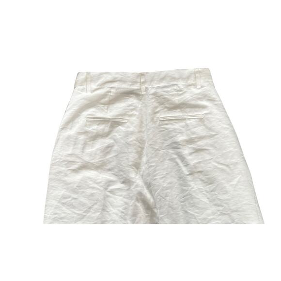 Nonchalant Label Fabi Pleated Front High Rise Wide Leg Pants White Size XL NEW - Picture 7 of 15